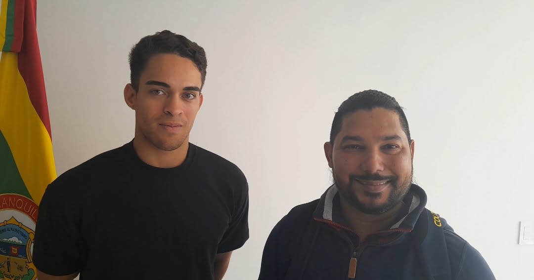 Cristian Ortega y su entrenador Ricardo Moreno