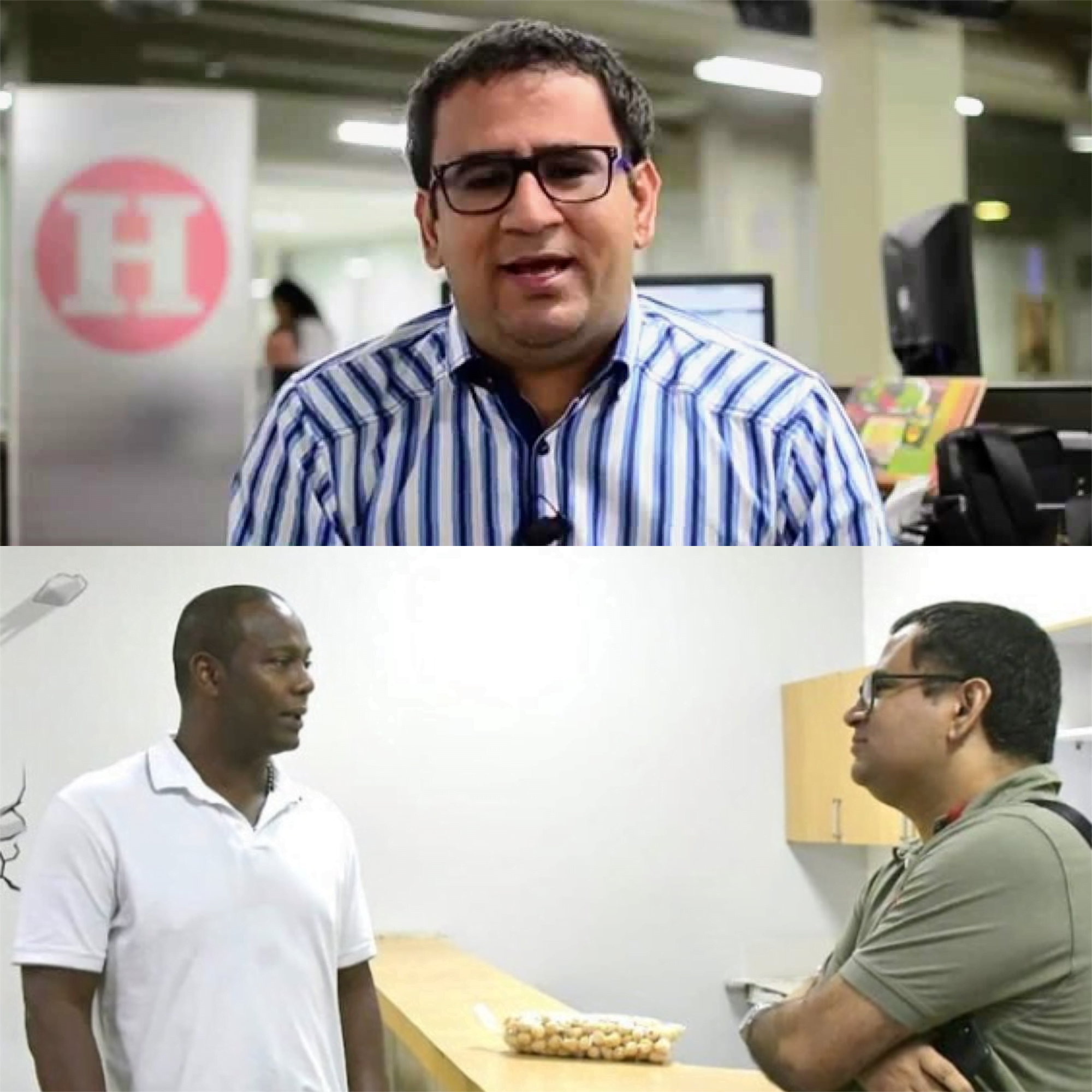 Rafael Castillo, periodista deportivo/collage/redes sociales.