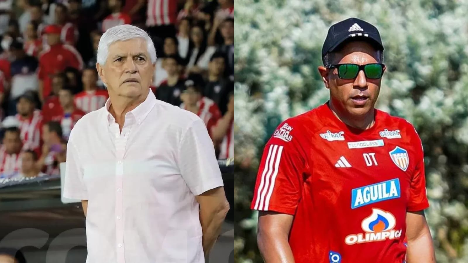 Julio Comesaña y César Farías, técnicos que han estado vinculados con Junior.