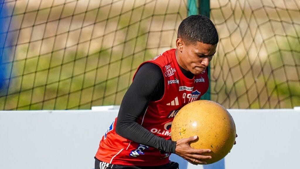 Junior vs. Huila: con equipo mixto, el 'Tiburón' buscará doblegar en Copa Colombia 2 Fotografía de José Enamorado entrenando en Junior.