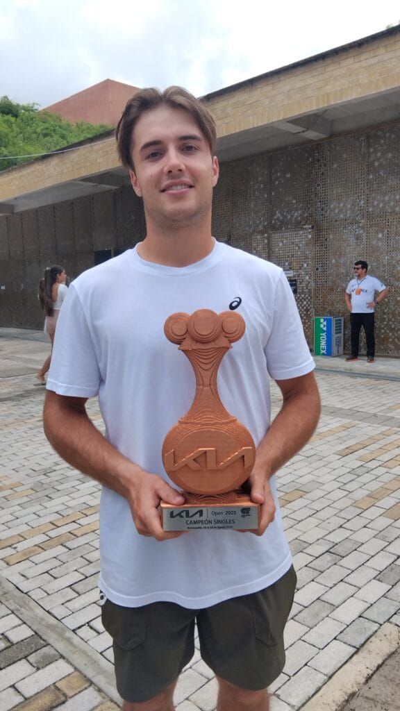 El colombiano Cristian Rodríguez y Benjamin Kittay, campeones en dobles del Kia Open 2025 5 Fotografía de Arthur Fery, campeón en sencillos del Kia Open 2025.