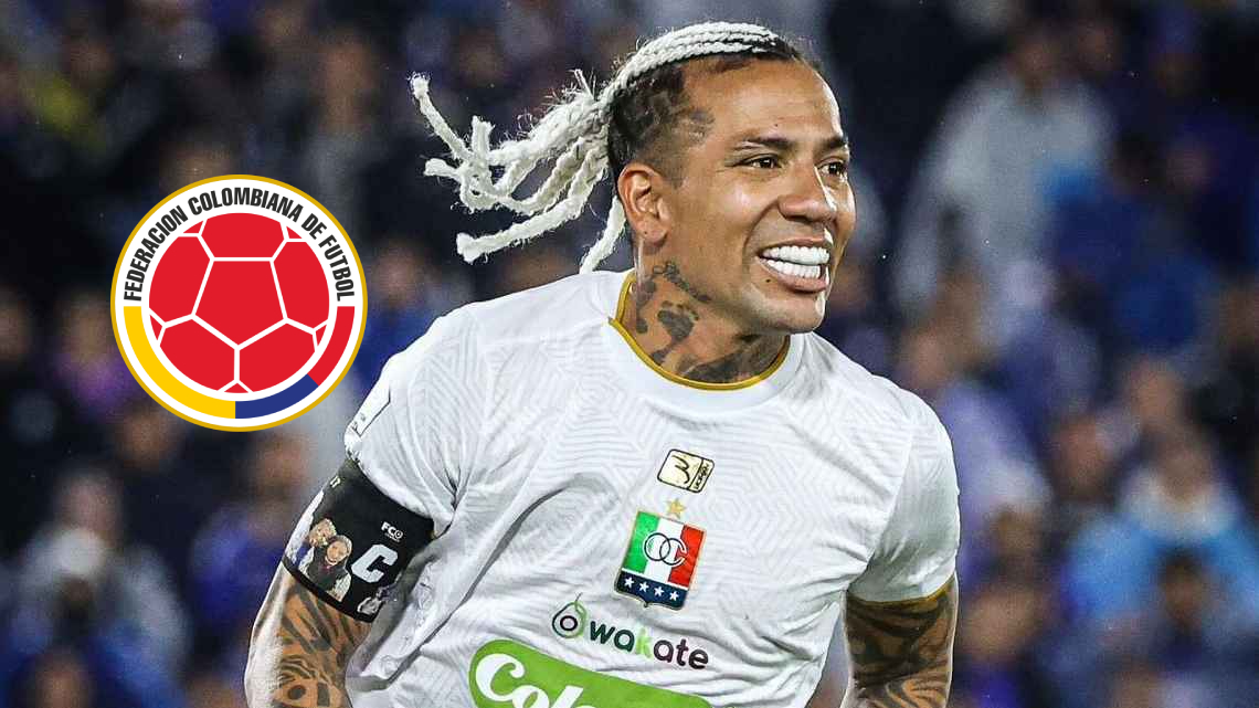 Fotografía de Dayro Moreno en un partido con Once Caldas.