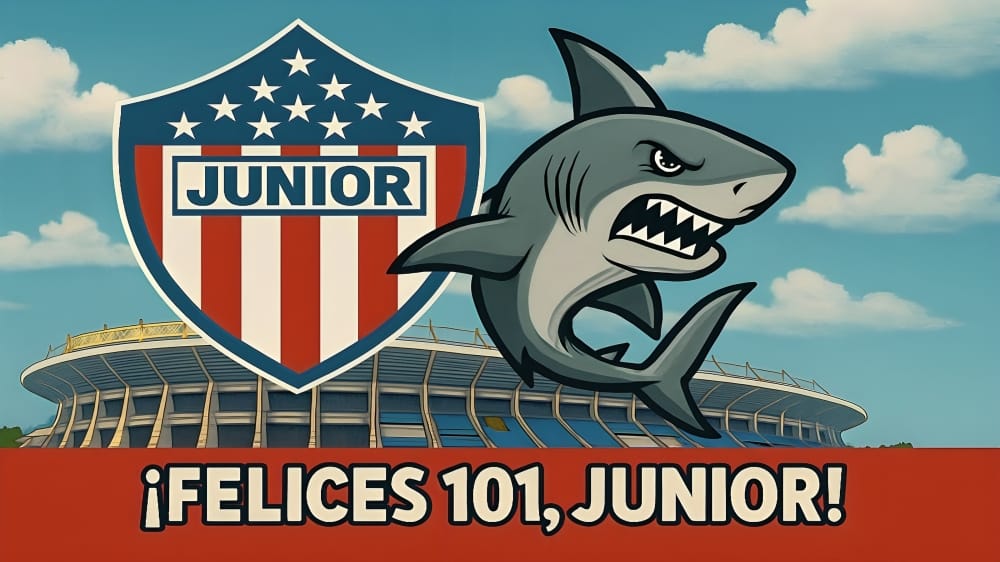Diseño conmemorativo por los 101 años de Junior.