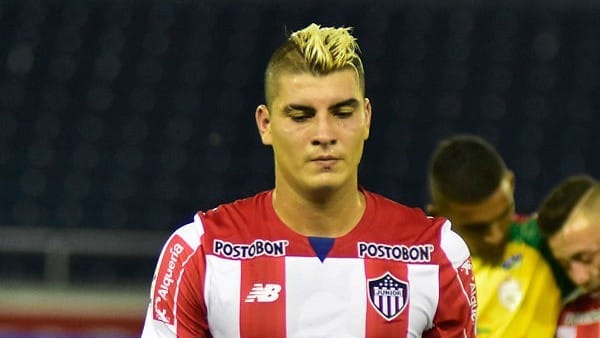 Fotografía de Michael Rangel en un partido con Junior.