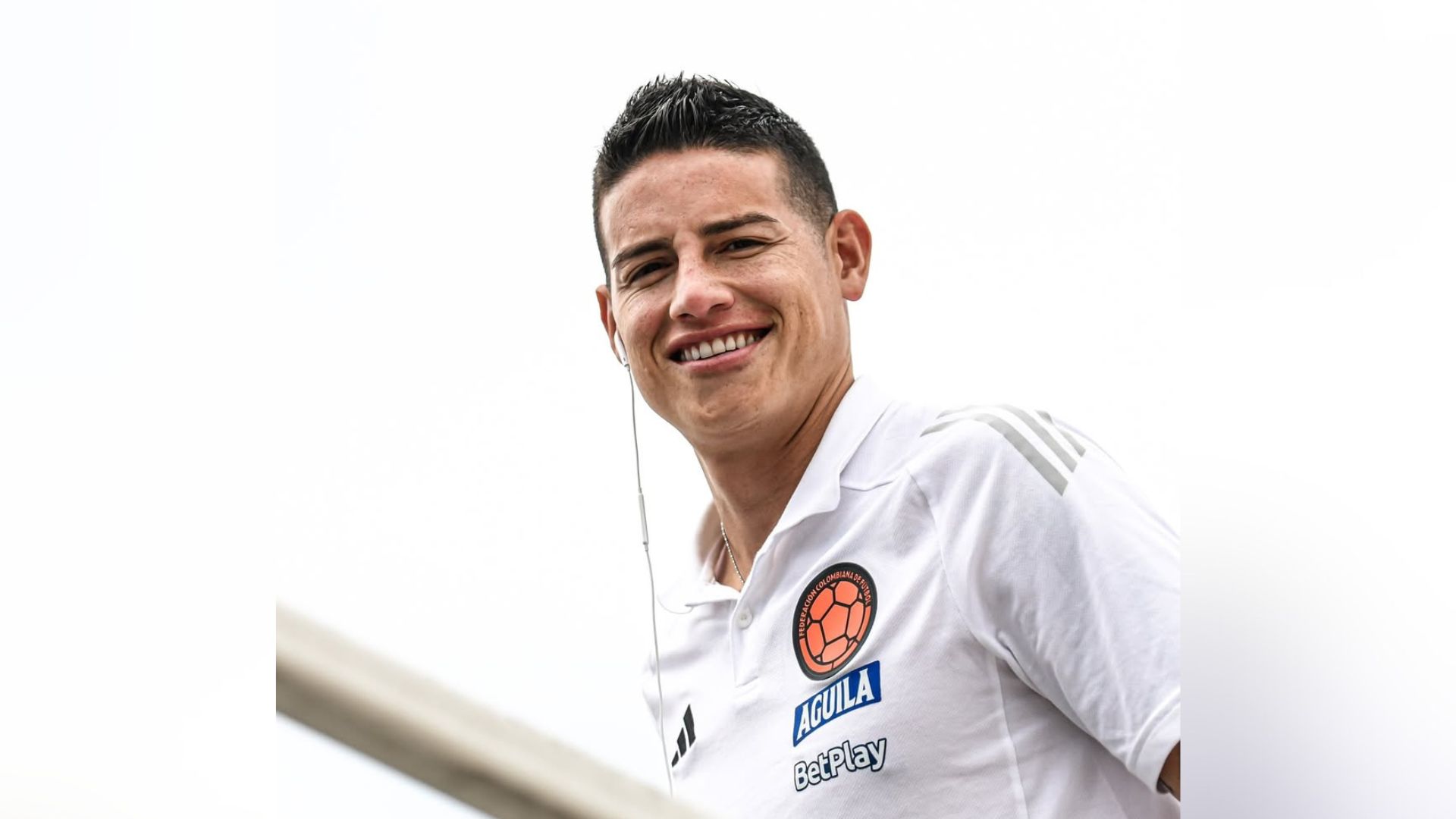 Fotografía de James Rodríguez, volante de la selección Colombia.