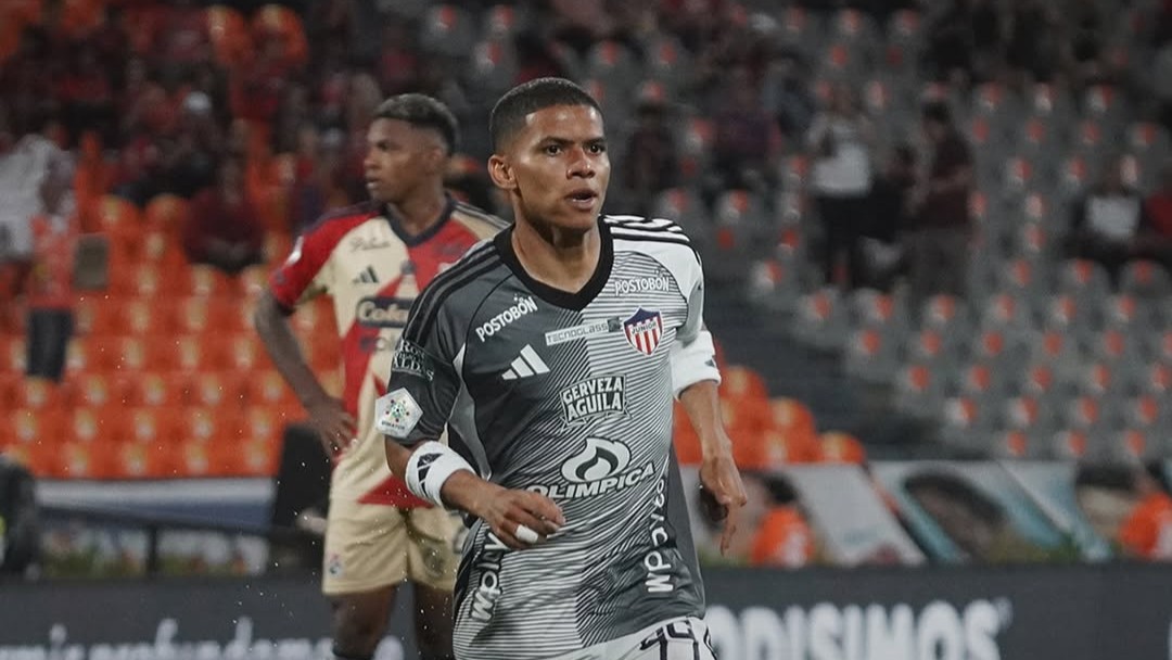 Fotografía de José Enamorado, extremo de Junior en el partido ante Independiente Medellín en la Liga 2025-II.