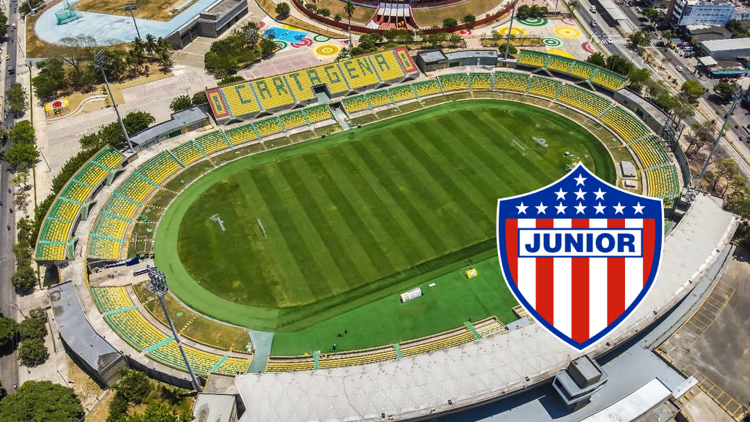 Fotografía del estadio Jaime Morón León, donde Junior podría jugar la Copa Libertadores 2026.