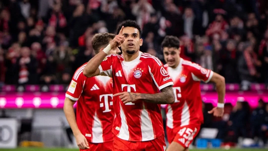 Fotografía de Luis Díaz, extremo de Bayern Múnich que será titular ante PSG.