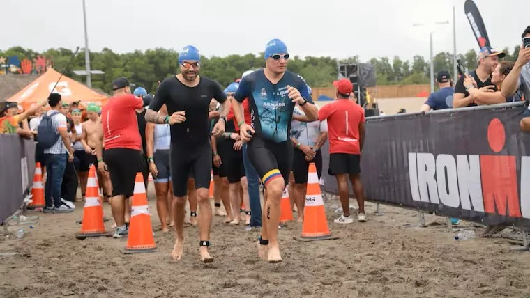 Barranquilla se consolida como capital del deporte con el estreno del Ironman 70.3 1 Fotografía de competidores del Ironman 70.3 en Barranquilla.