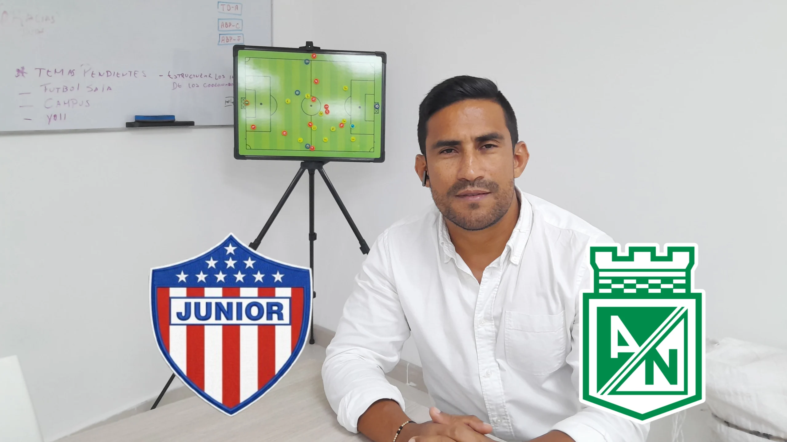 Fotografía de José 'Ringo' Amaya, exjugador de Junior y Atlético Nacional, en entrevista con EMPUJE DEPORTIVO.