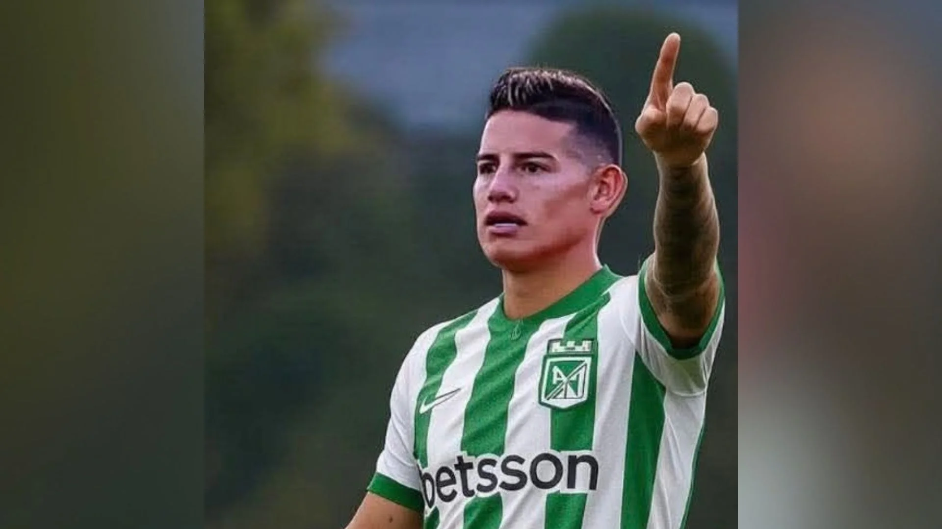 James Rodríguez se refirió a su regreso al fútbol colombiano: “estoy dándole con toda” 2 Diseño gráfico de James Rodríguez, volante de Atlético Nacional.