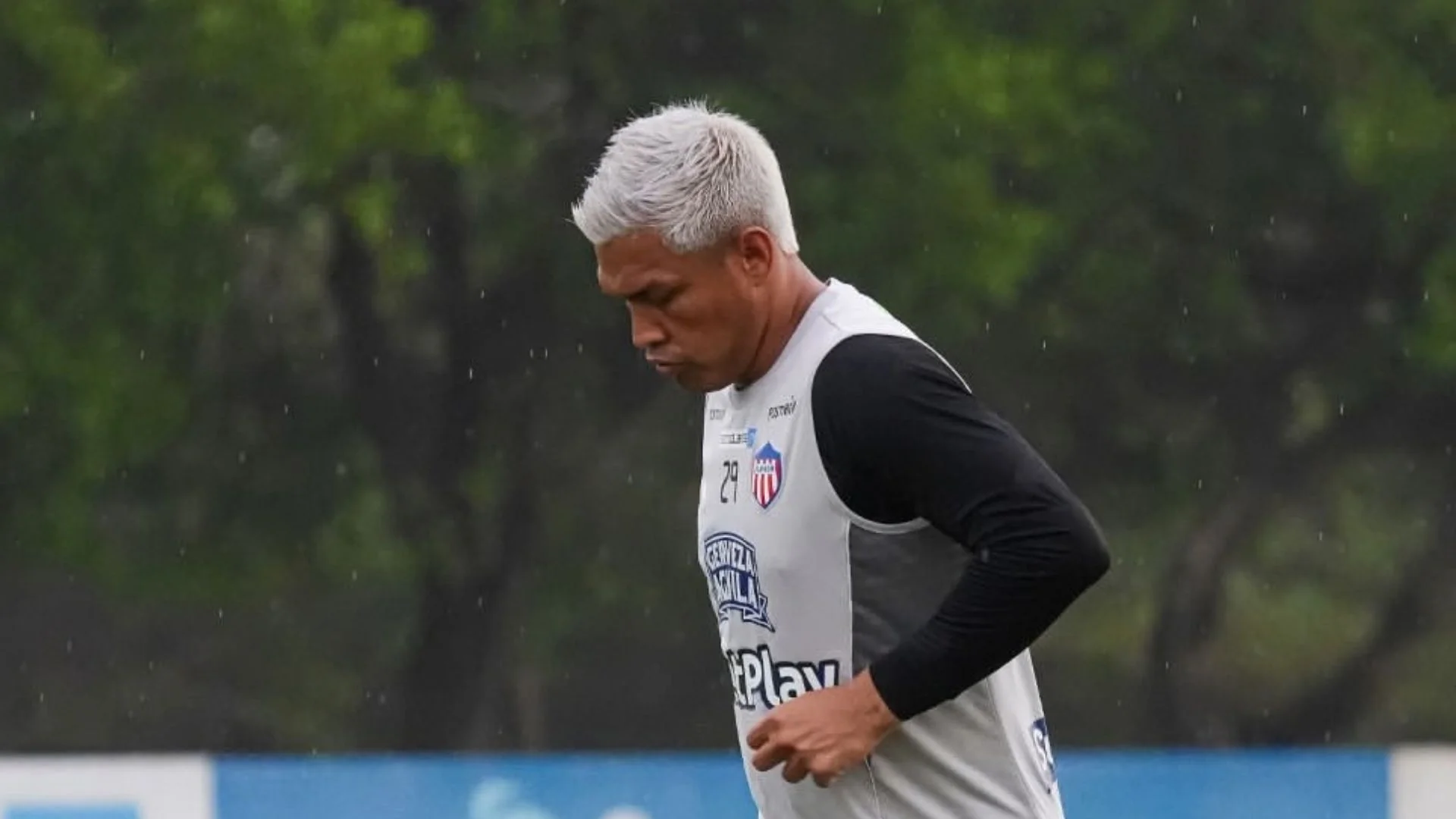Fotografía de Teófilo Gutiérrez, delantero de Junior, en un entrenamiento con miras a enfrentar a Nacional.