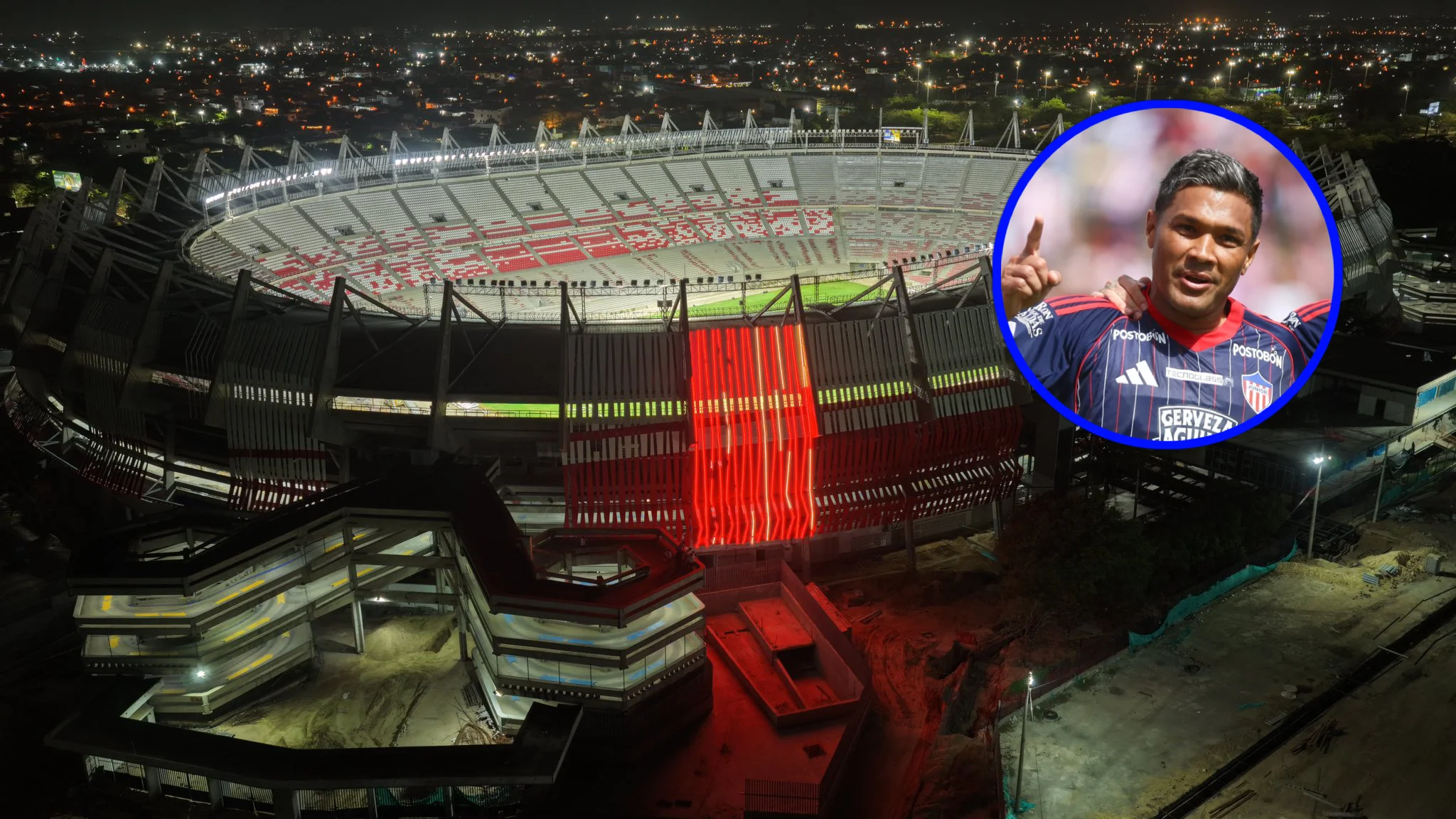 Fotografía de Teófilo Gutiérrez, delantero de Junior que podrá entrenar en el nuevo estadio Metropolitano.